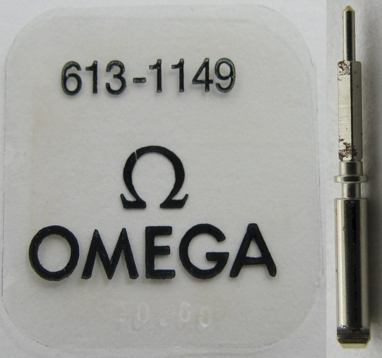 Omega watch part movement caliber 613 male split stem #1149 / 10.9 mm