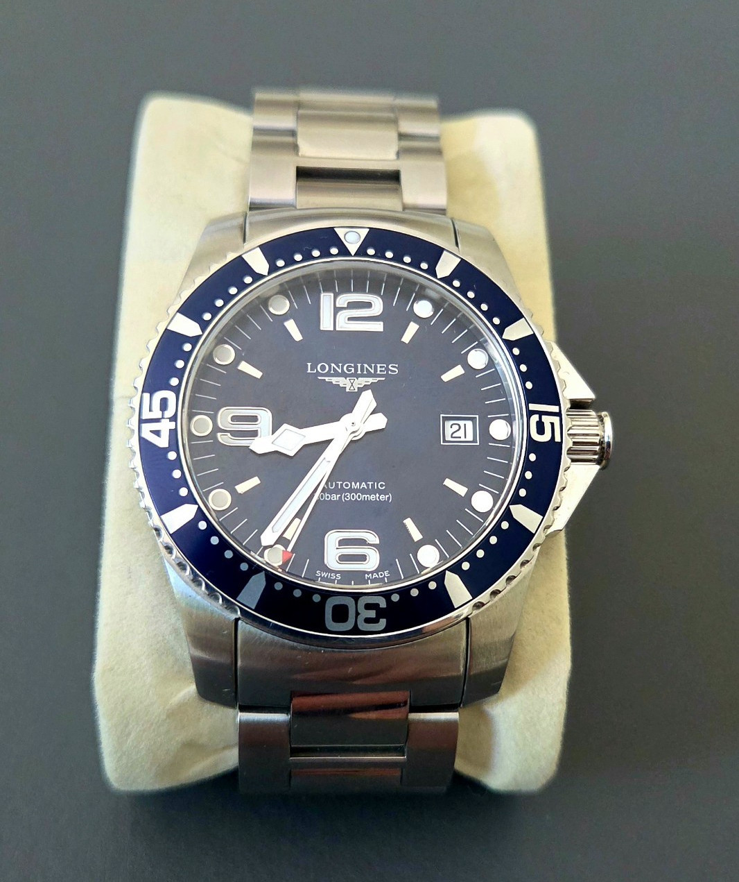 Longines HydroConquest Automatic Blue Dial/Bezel 41mm 300m Date