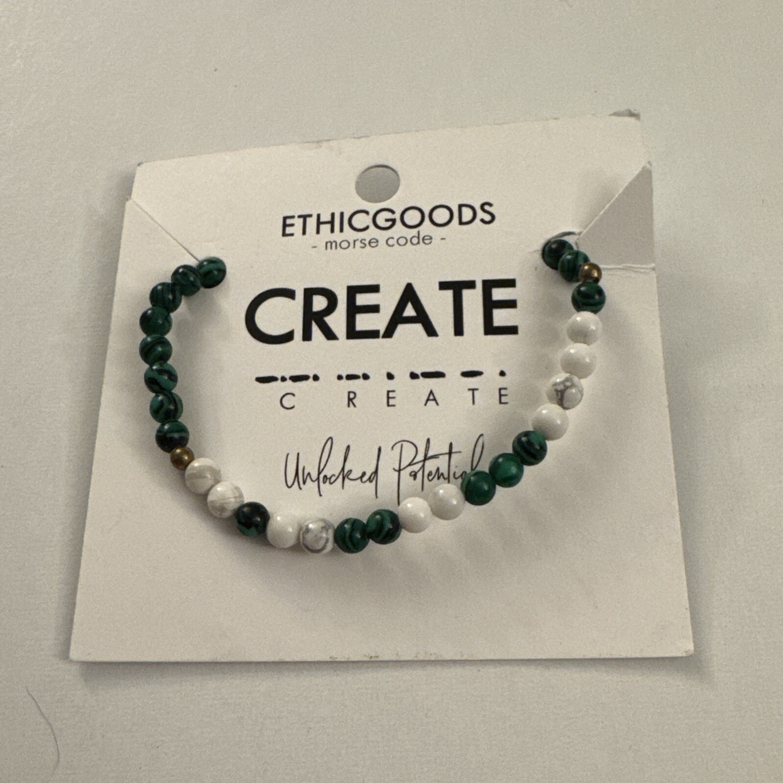 Ethicgoods Morse Code Bracelet Create Unlocked Potential New OO