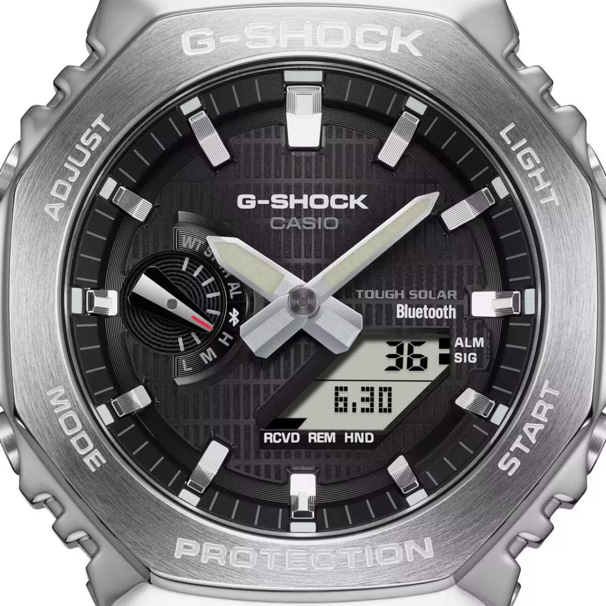 CASIO G-SHOCK GBM-2100-1A “CASIOAK” SOLAR BLUETOOTH G-STEEL WATCH