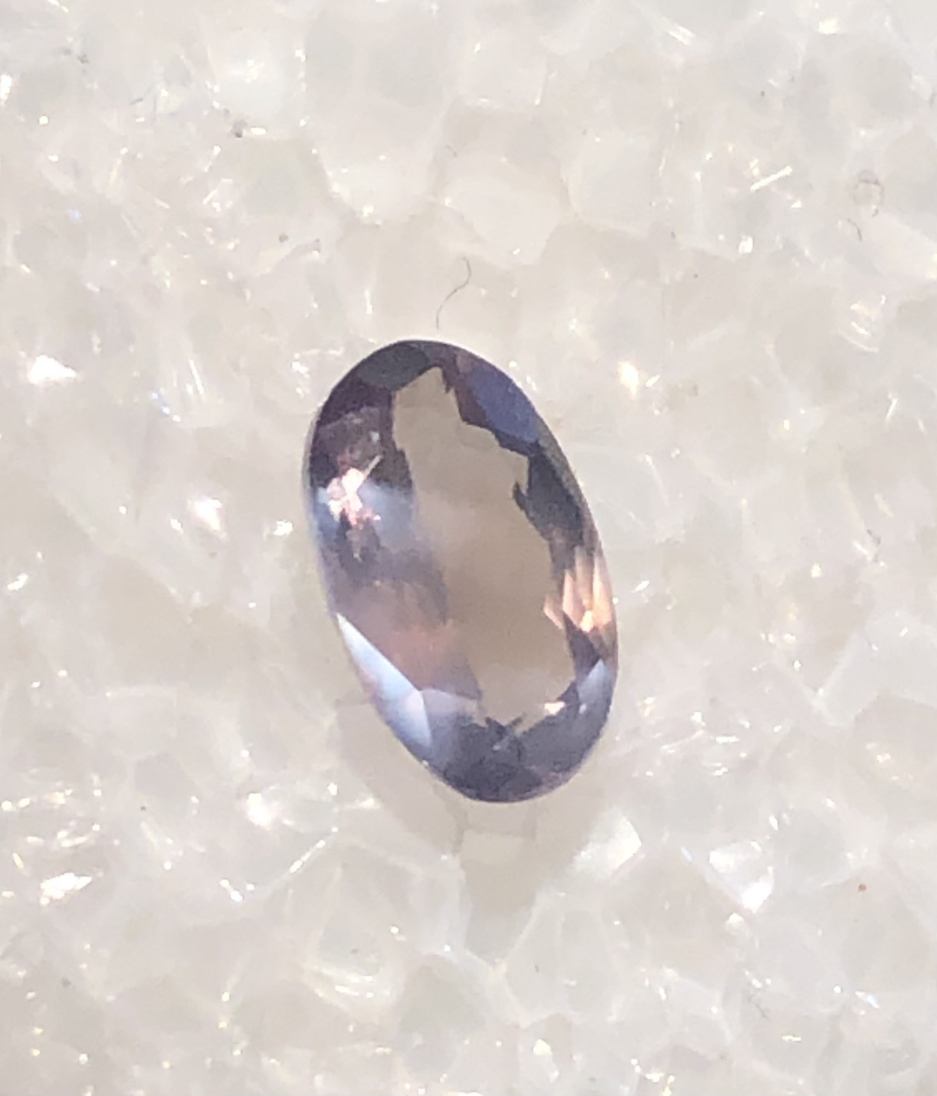 .75ct 6.9 X 4.4mm Natural Alexandrite-India-Great Color Change!