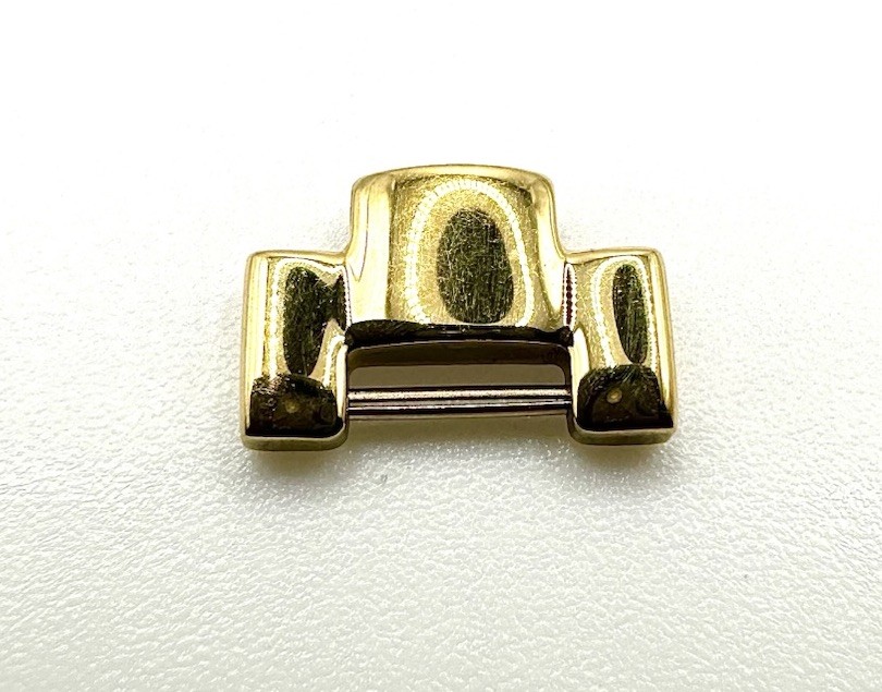 New Genuine Ladies Gucci 3300L Yellow Gold Color 12mm Complete Link For Bracelet