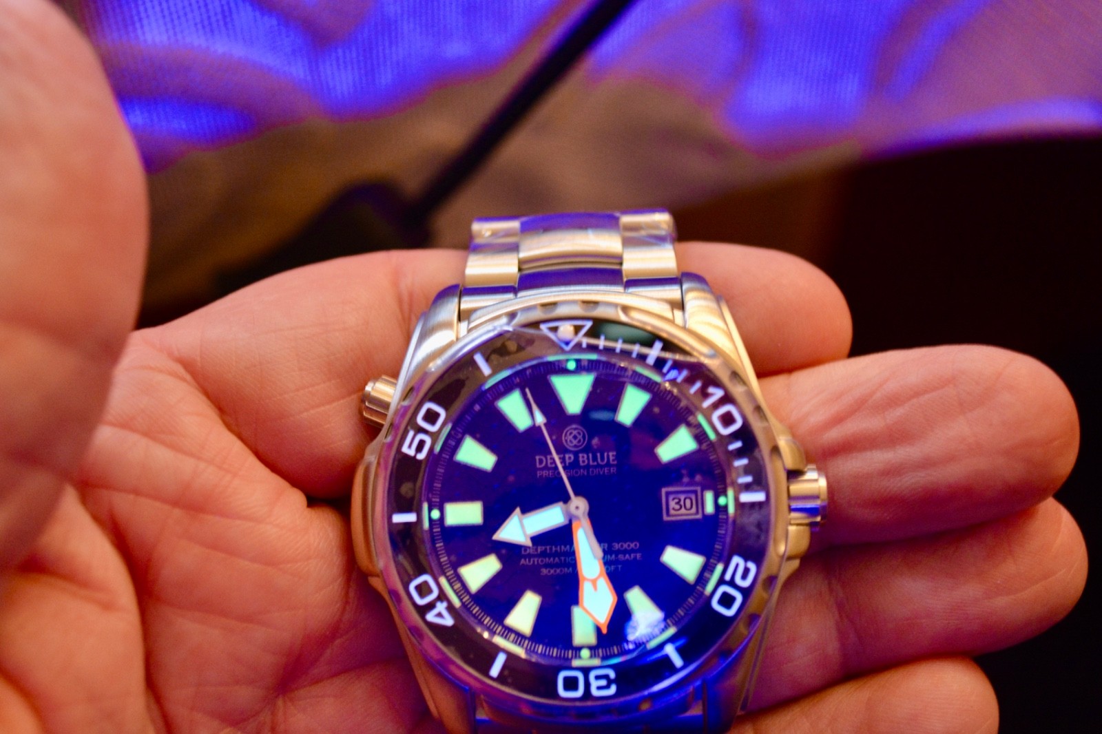NEW DEEP BLUE DEPTHMASTER 3000 L.E. BLUE DIAL, AUTOMATIC, SAPPHIRE CRYSTAL WATCH