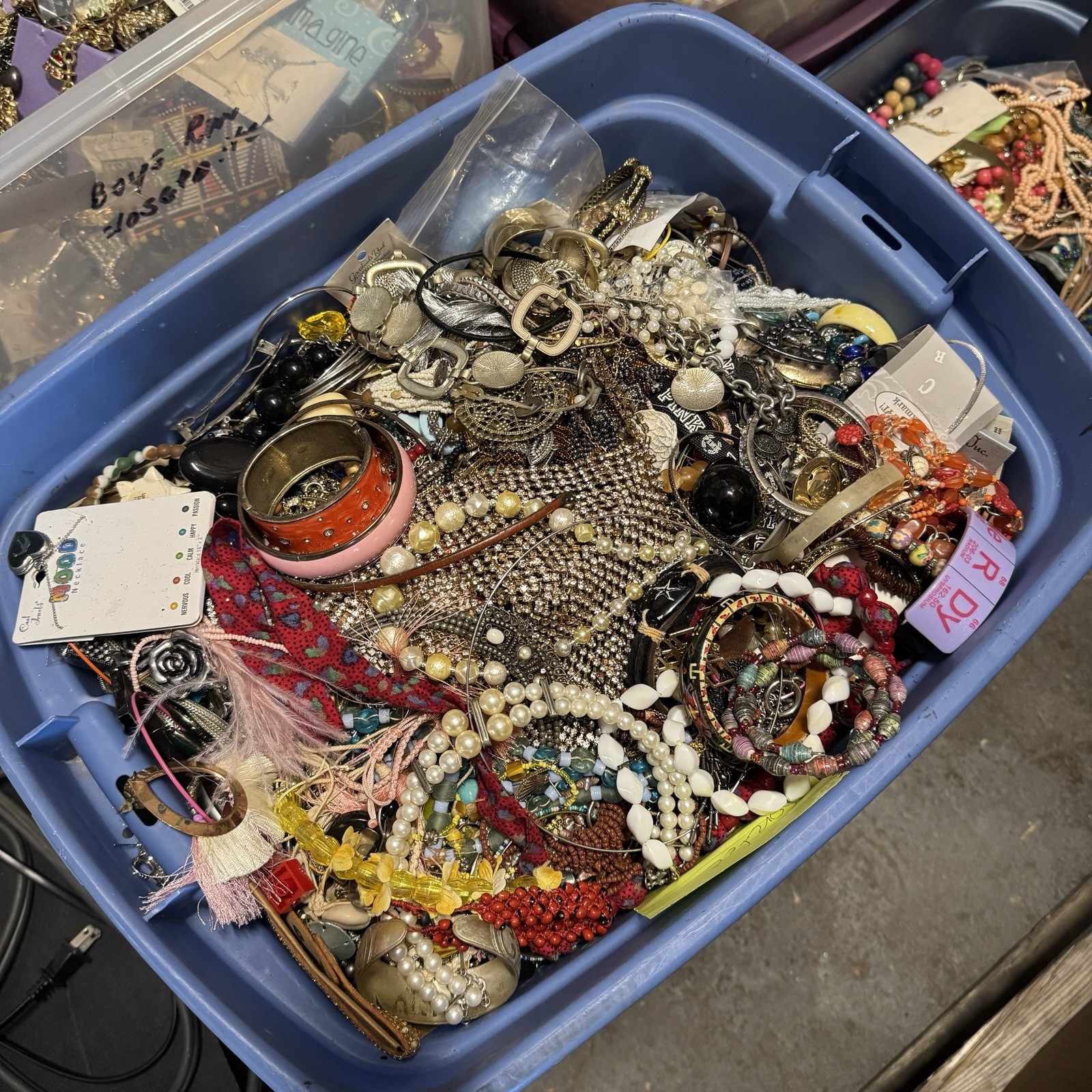 10 Pound Unsorted Tangled Jewelry Vintage Modern Wear Junk Treasure Hunt