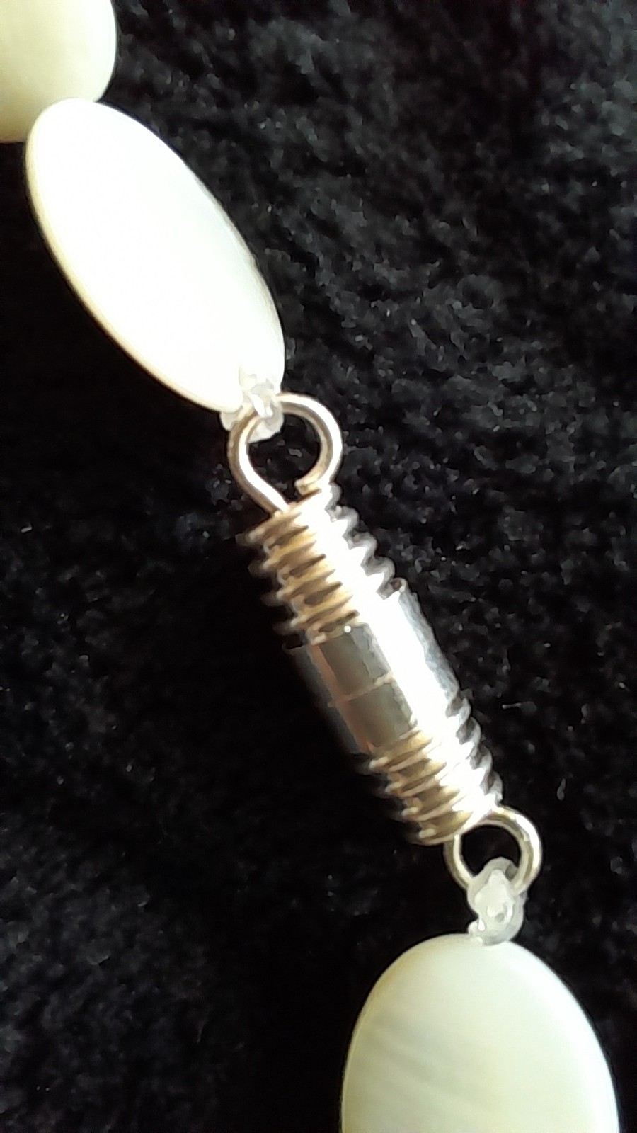 Mother of Pearl Prayernecklace – handmade 40cm length approx – FAST UK DELIVERY