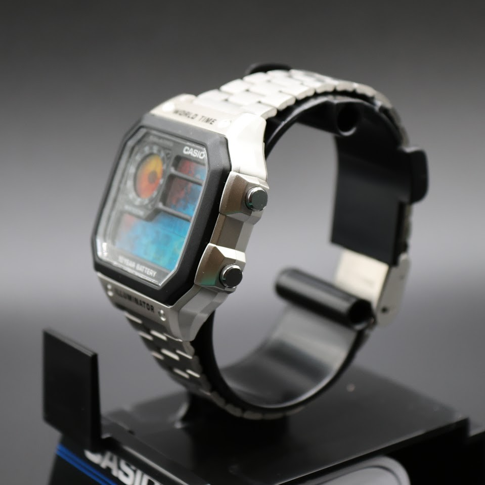 Ice & Fire | CASIO AE-1200WHD Royale | Stainless Steel Watch Band| Mod 🧊🔥