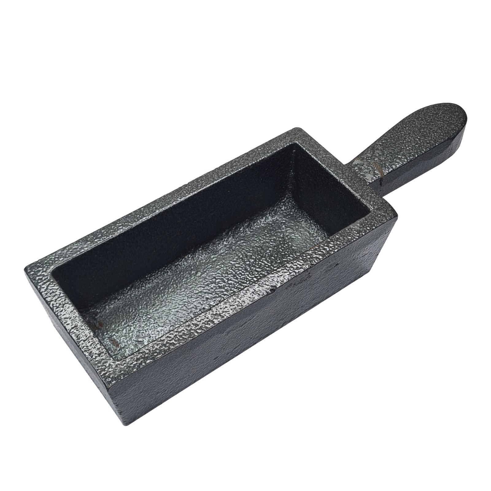100 oz Cast Iron Loaf Bar Ingot Mold W/ Handle Melting Gold Silver Copper Scrap
