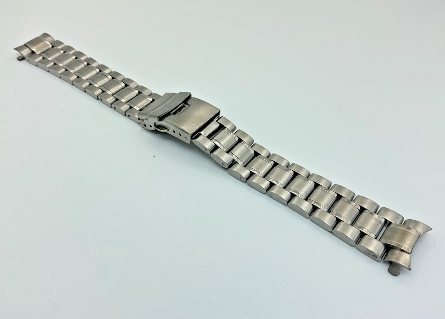 NEW SOLID 18MM BAND BRACELET DOUBLE FLIP LOCK FOR OMEGA SEAMASTER SPEEDMASTER