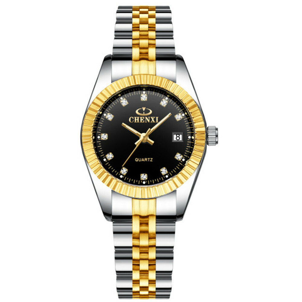 CHENXI Men Quartz Watch Casual Silver Gold Wristwatch Male Calender Watches Gift