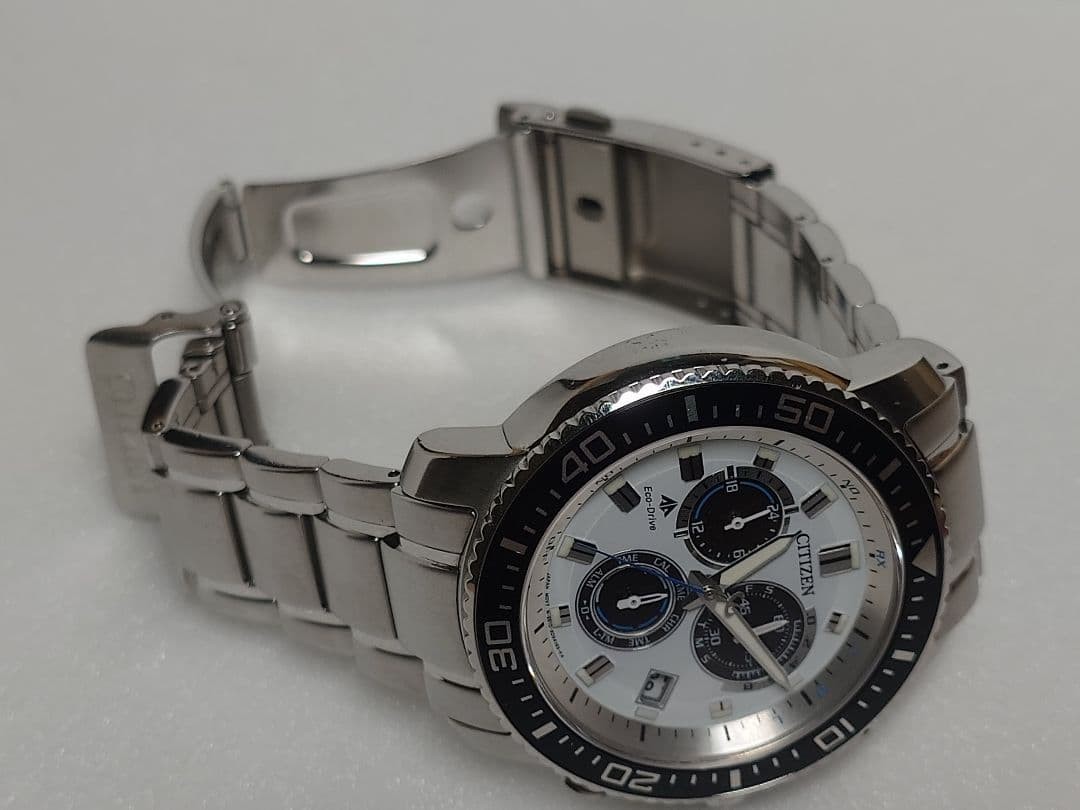 Citizen Promaster PMP56-3053 Eco-Drive RC 43.5mm SS Panda Chrono 100M Watch