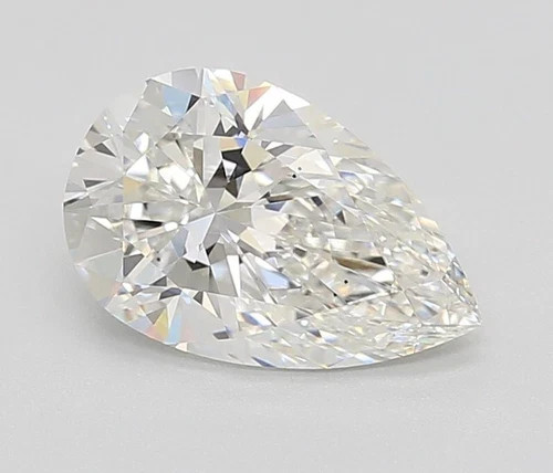 2.08 Cts PEAR SHAPE IGI Certified Lab Grown CVD Diamond D Color VS1 Clarity