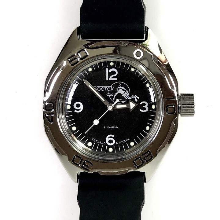 Vostok Amphibia 670919 Watch Scuba Dude Diver Mechanical Automatic US SELLER