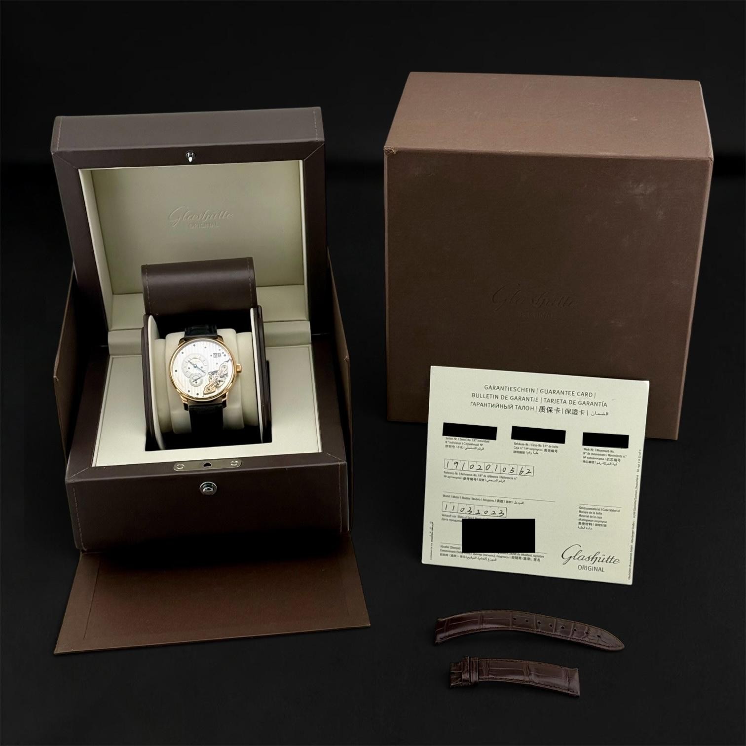 Glashütte Original PanoMaticInverse 2023, 1-91-02-01-05-62 – Box & Papers