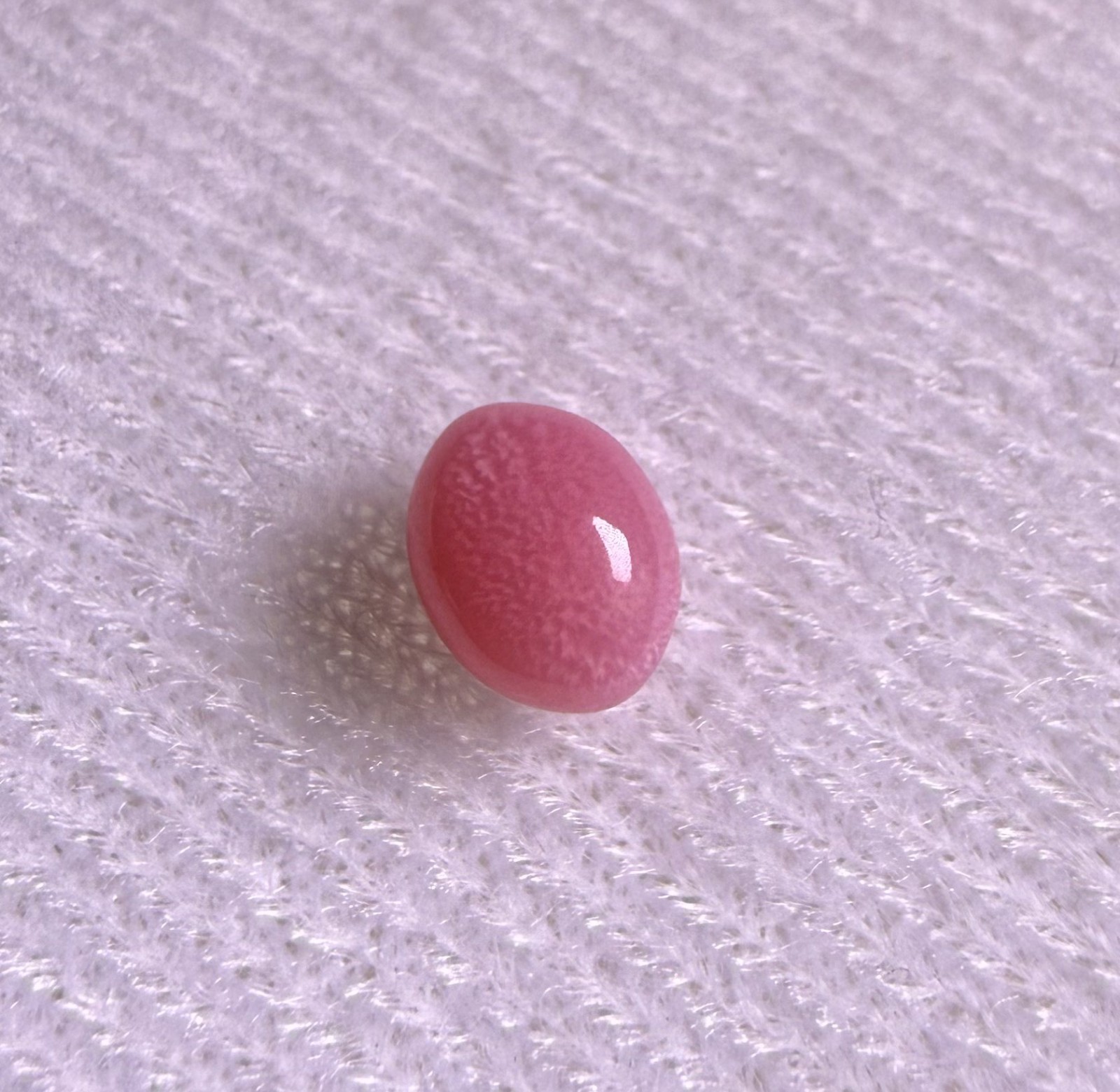 1.1ct Natural Conch Pearl, Oval Shape, Pink Color, Good Flame