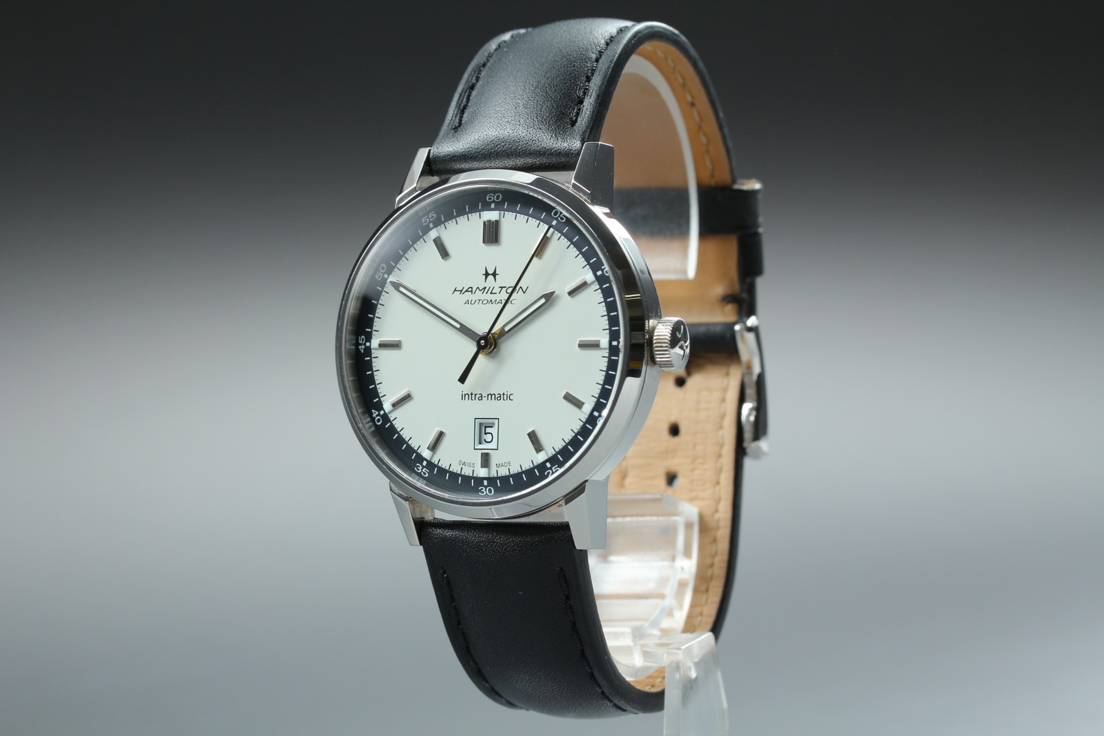 [Box, Paper] HAMILTON American Classic Intra-Matic Auto Date H384250 Men’s Watch