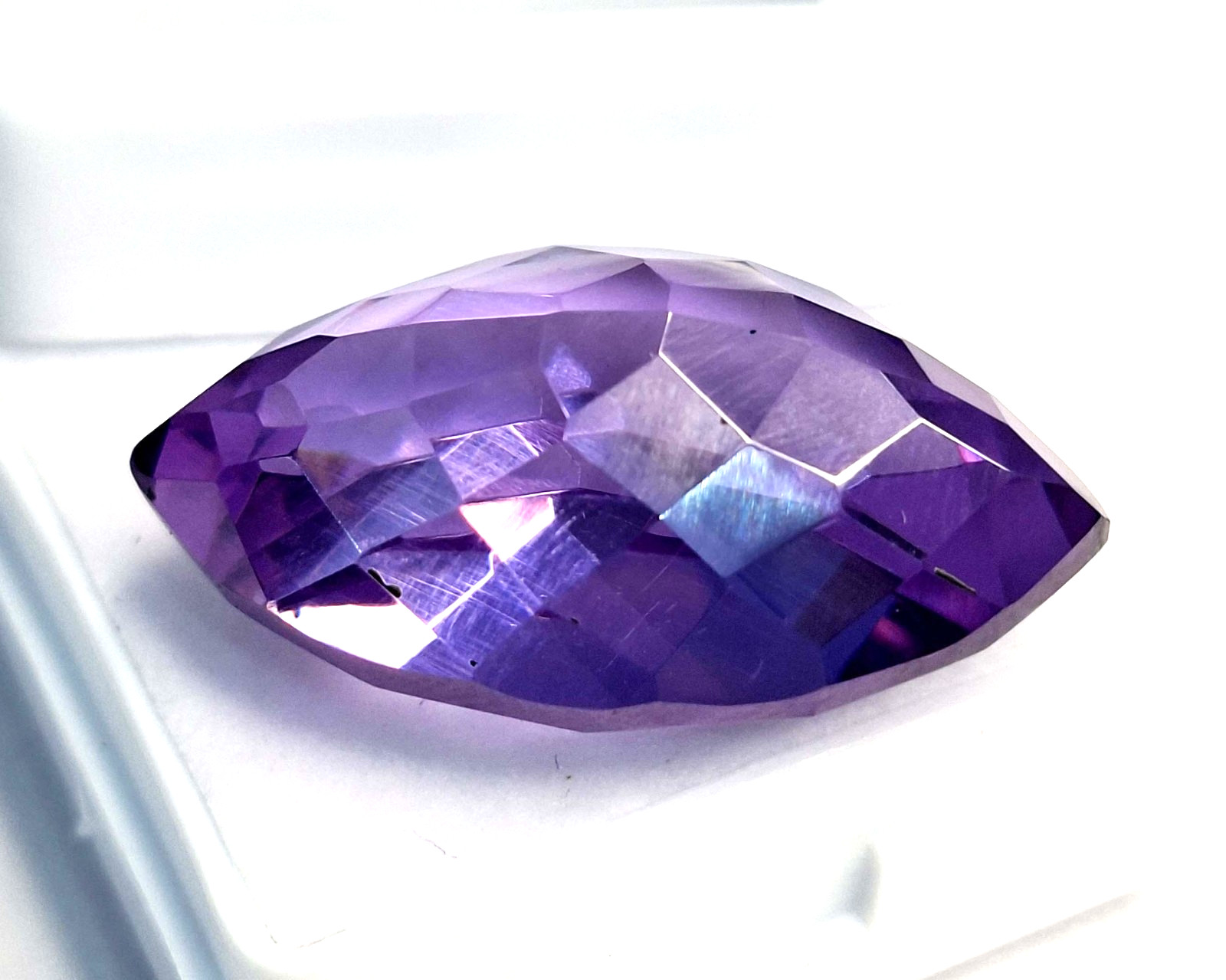 Purple Zircon Marquise Cut 58-60 Ct Natural Certified Loose Gemstone RK856
