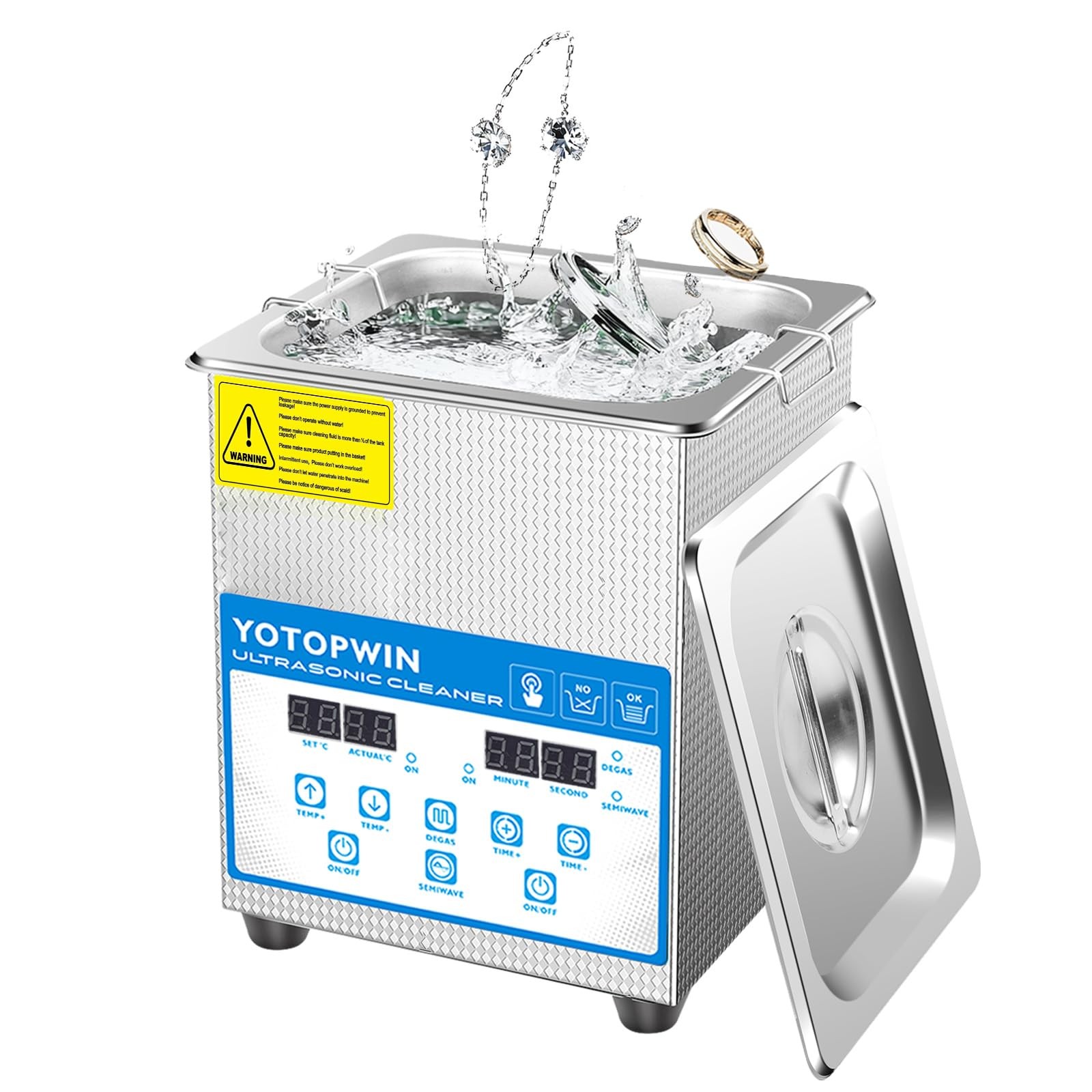Jewelry Cleaner Ultrasonic Machine Professional Lab Ultrasonic Cleaner With D…