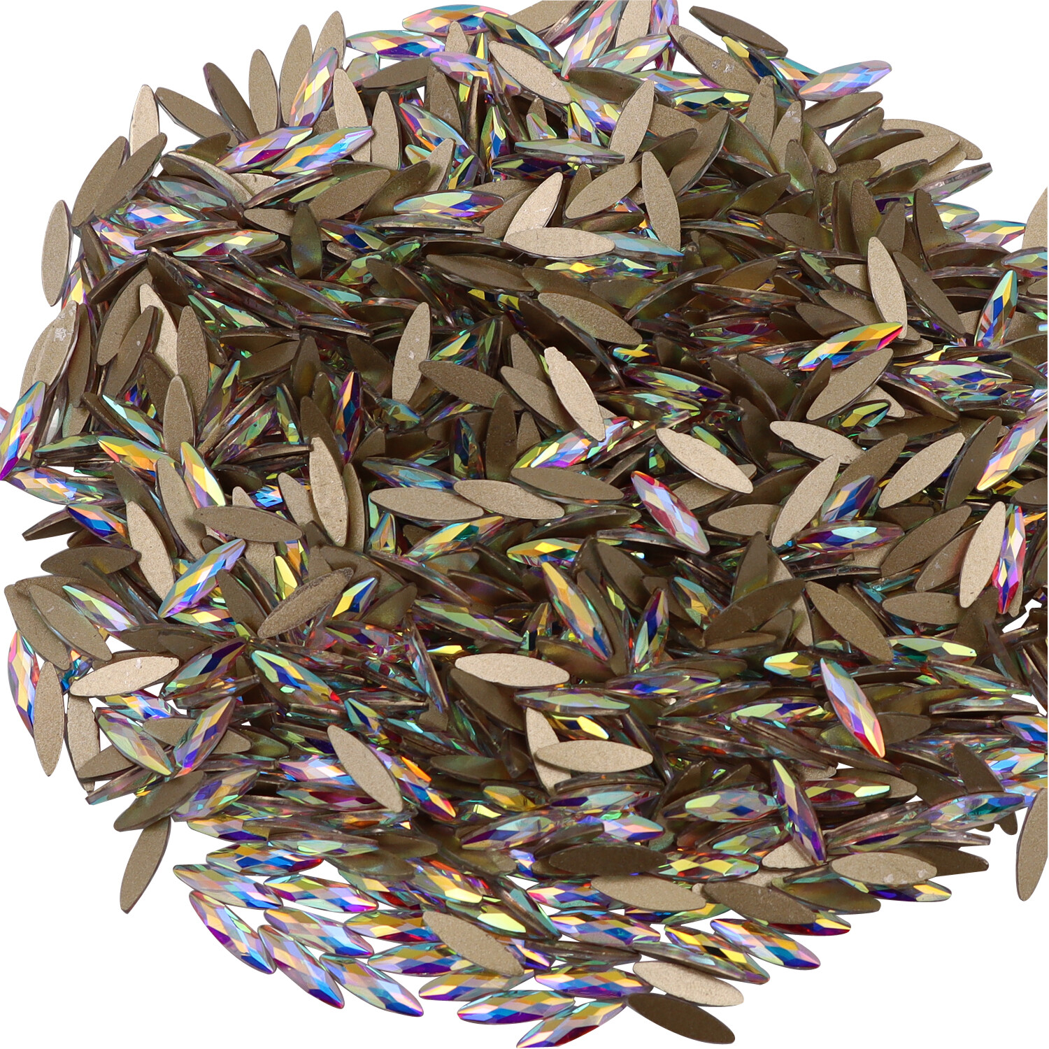 Crystal Flat Back Nail Art Glitter Rhinestone Glass Strass Manicure Tips Charms