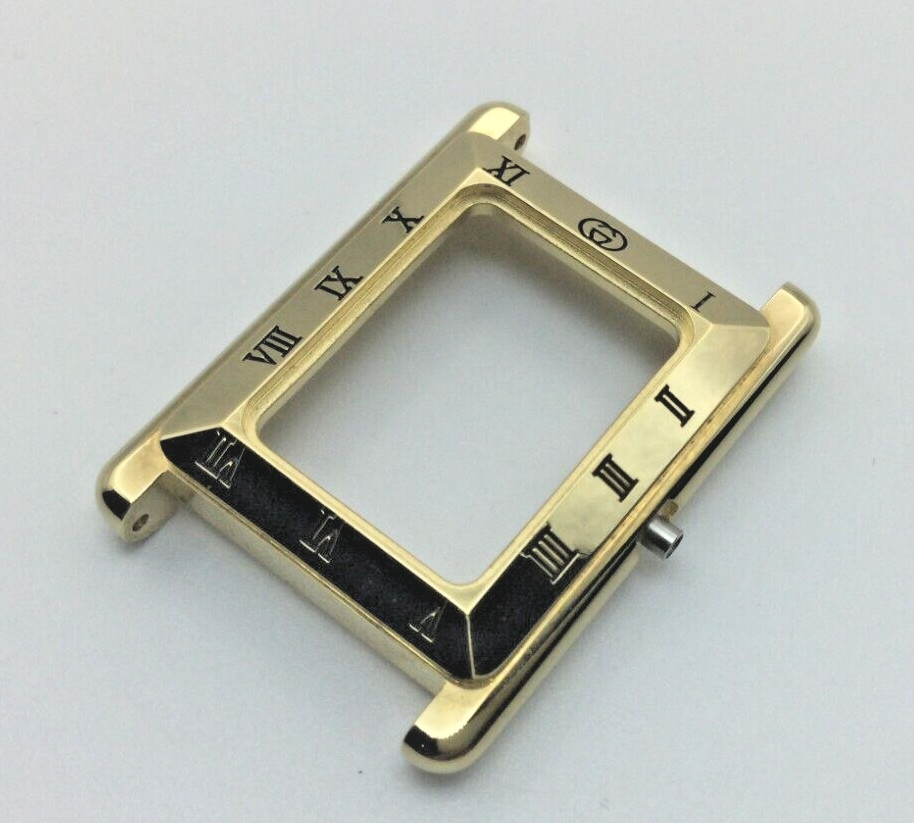 NOS GUCCI 4200L YELLOW GOLD PLATED WATCH CASE