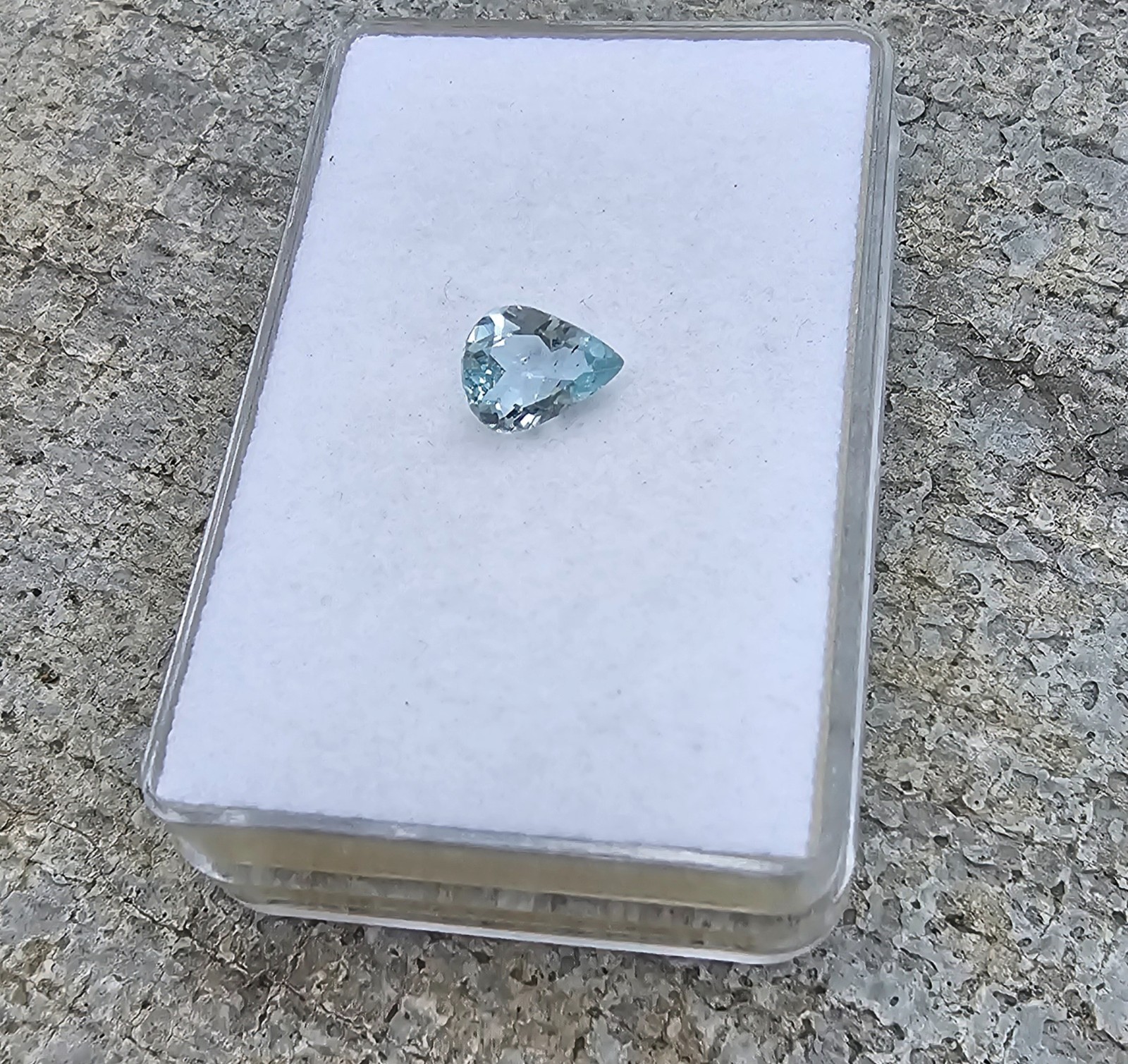 Aquamarine 8.9×6.9mm Pear Shape Loose Gemstone!
