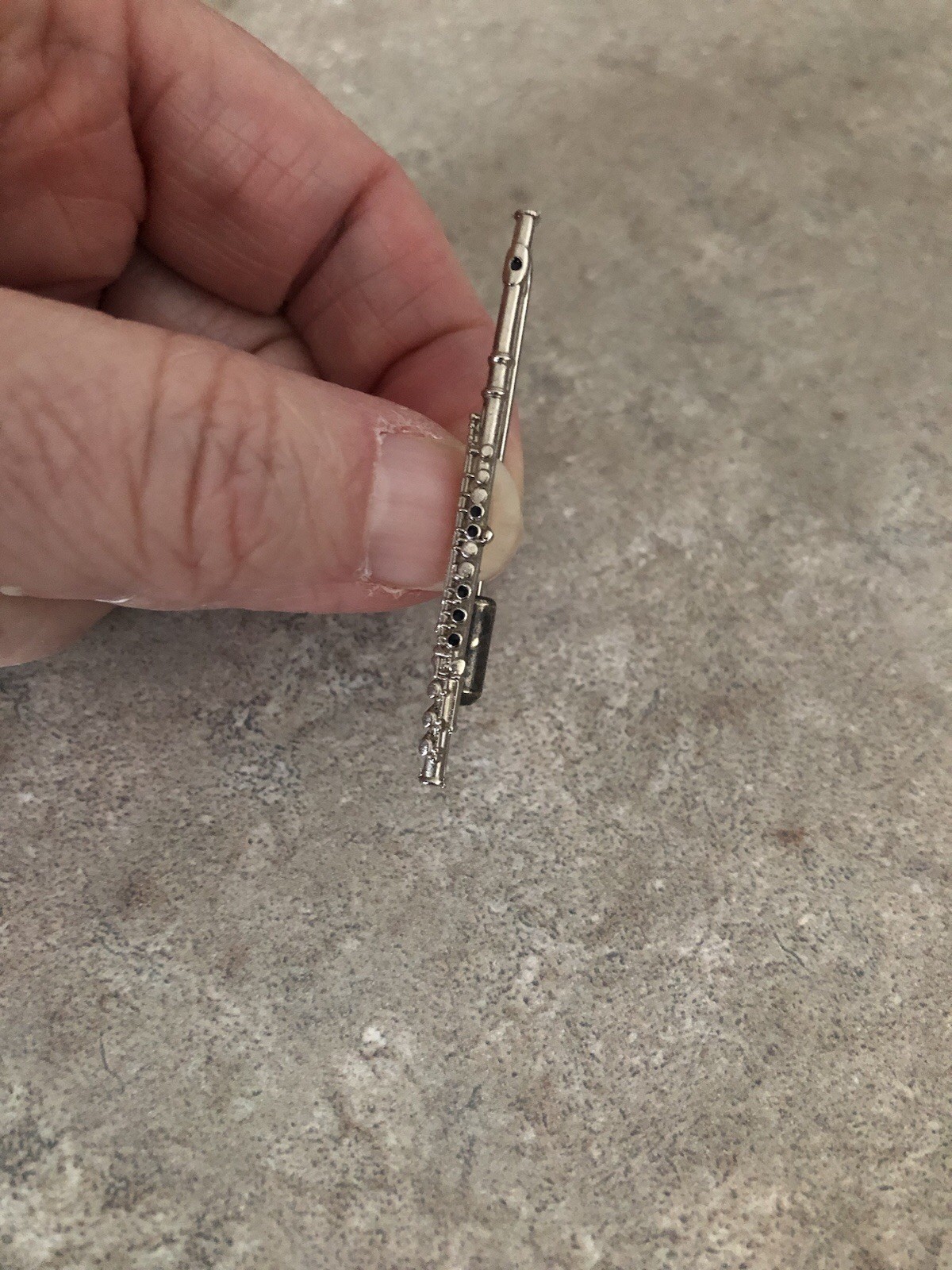 Vintage Future Primitive Flute Stick Pin EUC!