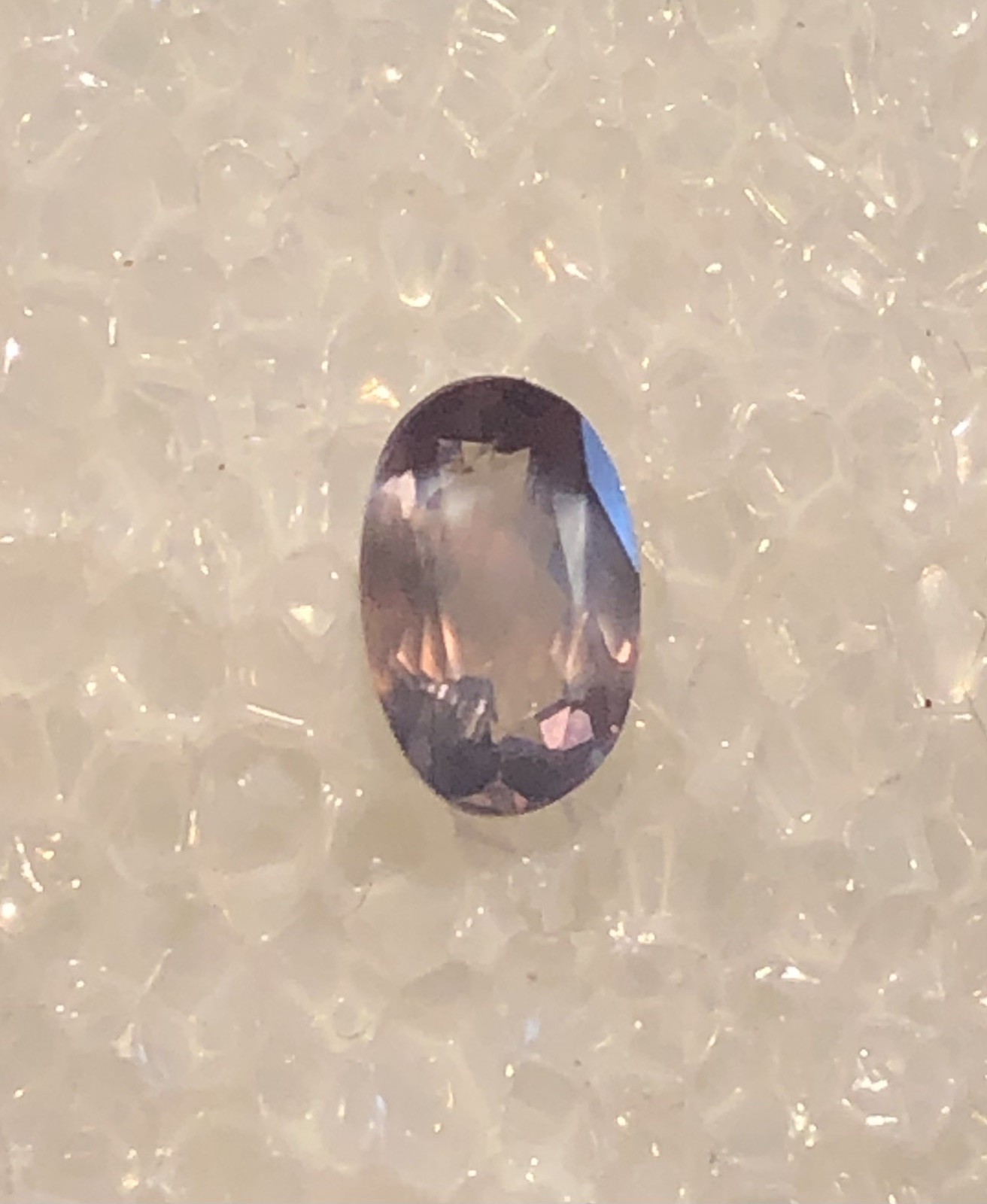 .75ct 6.9 X 4.4mm Natural Alexandrite-India-Great Color Change!