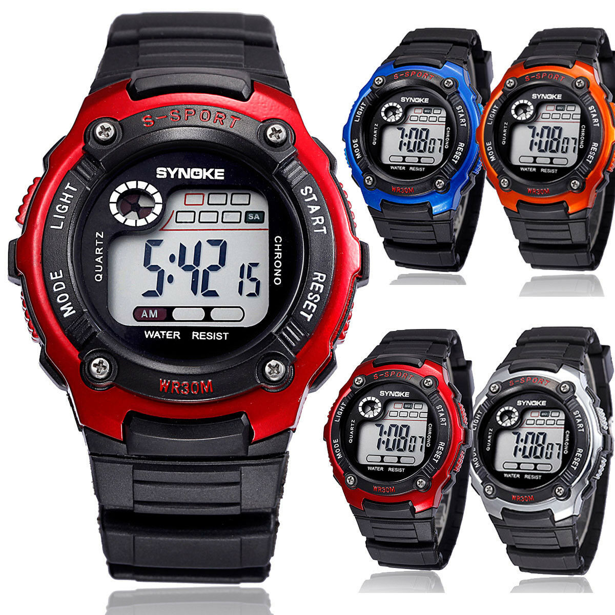Hot Kids Child Boy Girl Multifunction Waterproof Digital Sports Watche Xmas Gift