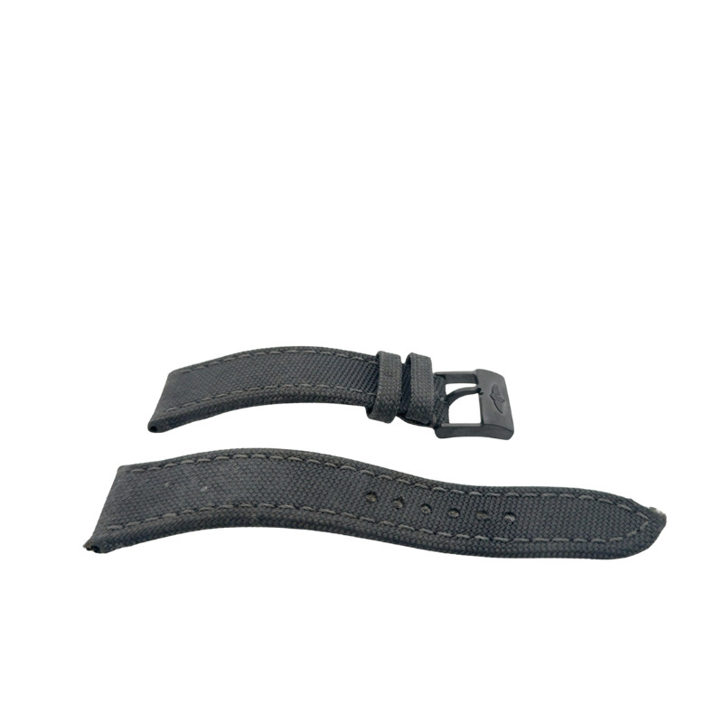 Breitling Anthracite Canvas Watch Band in Grey 24MM