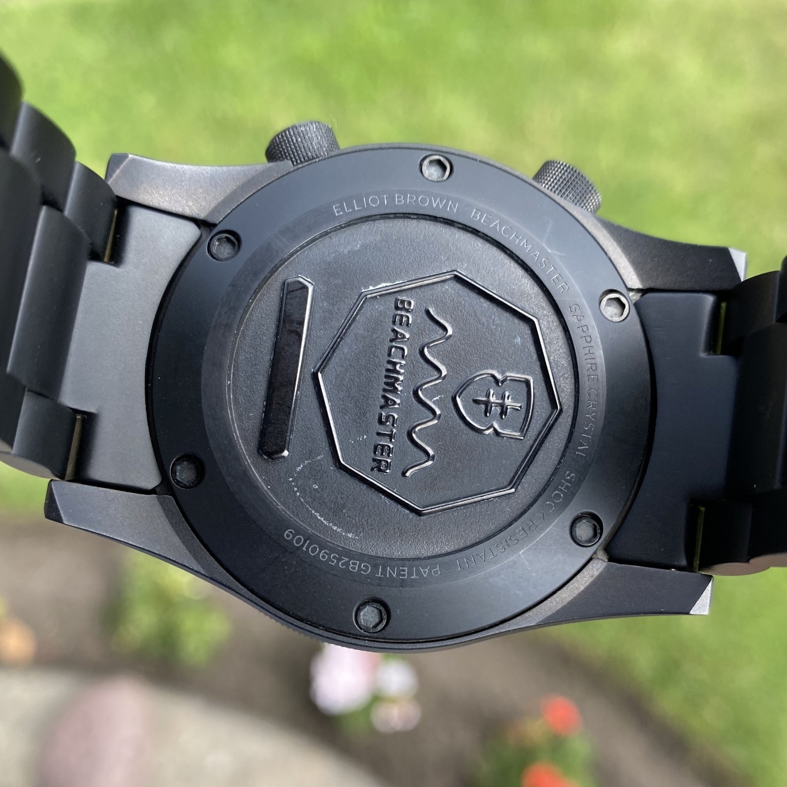Elliot Brown Beachmaster Ghost Professional Black PVD Swiss Quartz Watch 40mm