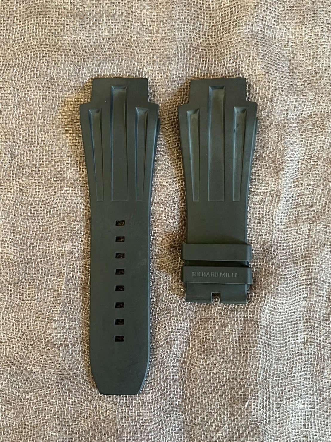 Authentic Richard Mille Black Rubber Strap For RM028 28M