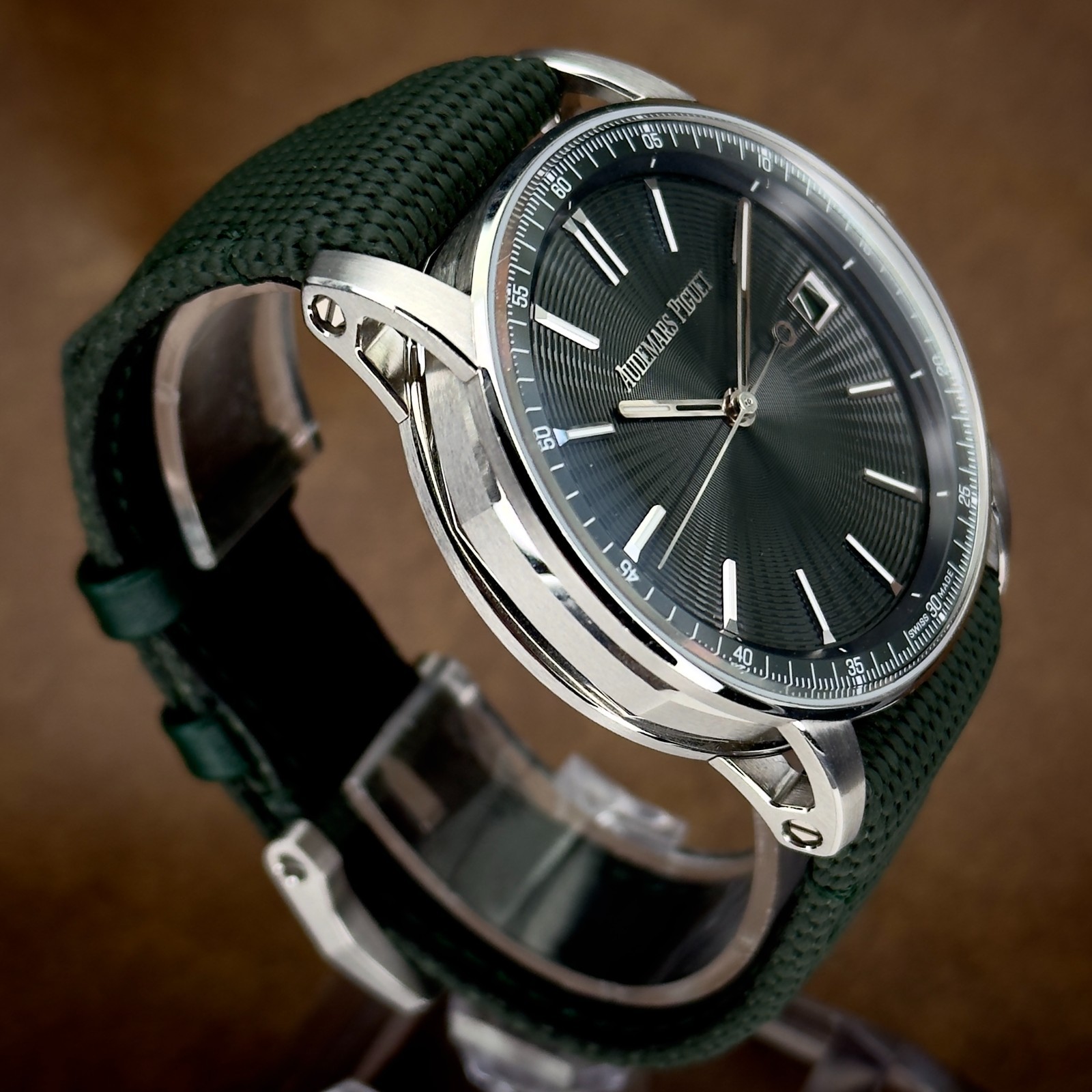 Audemars Piguet CODE 11.59 15210ST.OO.A056KB.01 Green Dial Steel Full Set 2024