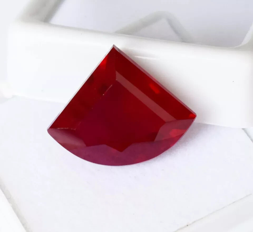 Natural 11 Ct Ruby Red Fancy Shape Certified Loose Gemstone With Free Gift