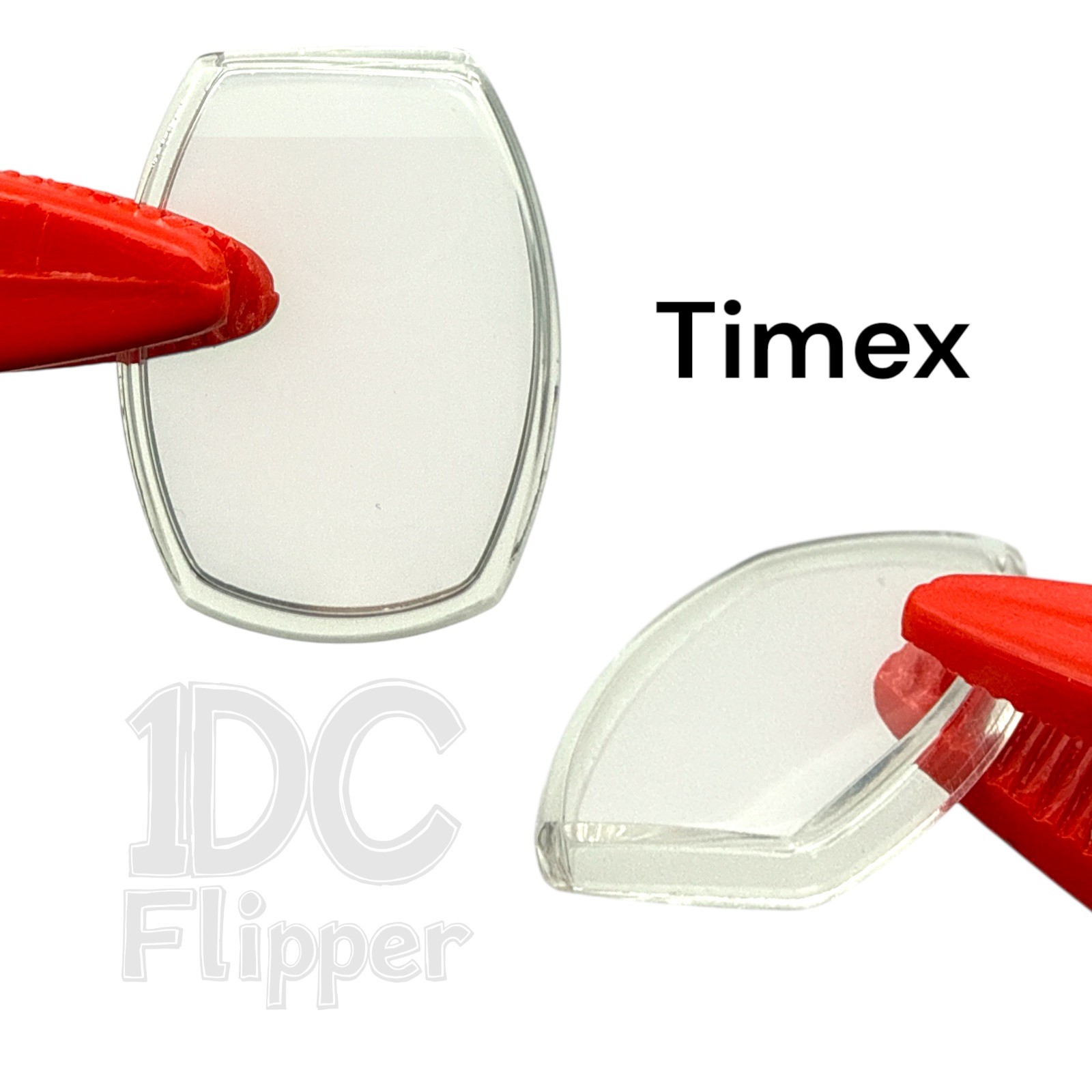 Timex Watch Crystal TX1D #33 Ladies Tonneau Shape 18.5 x 13.9 mm NOS
