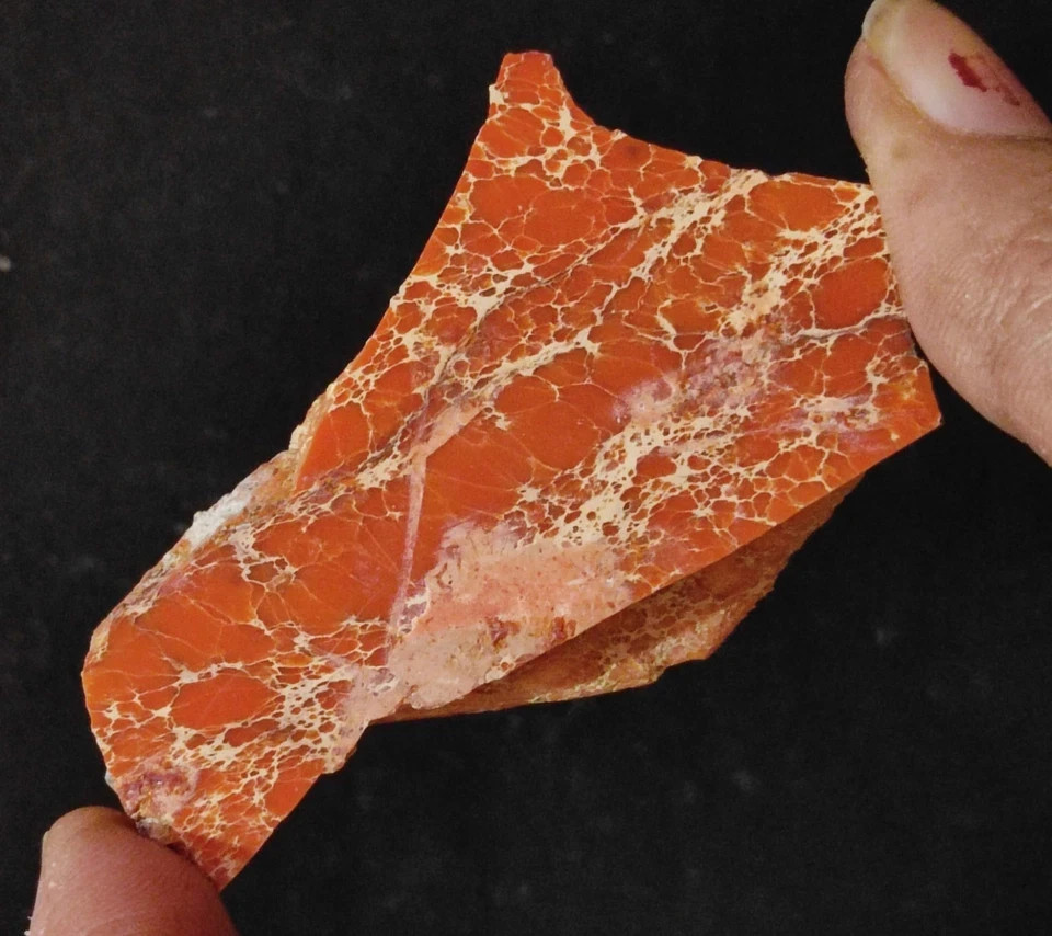 Stabilized Orange Color Turquoise 148.20 Ct Natural Superb Slab Rough Gemstone