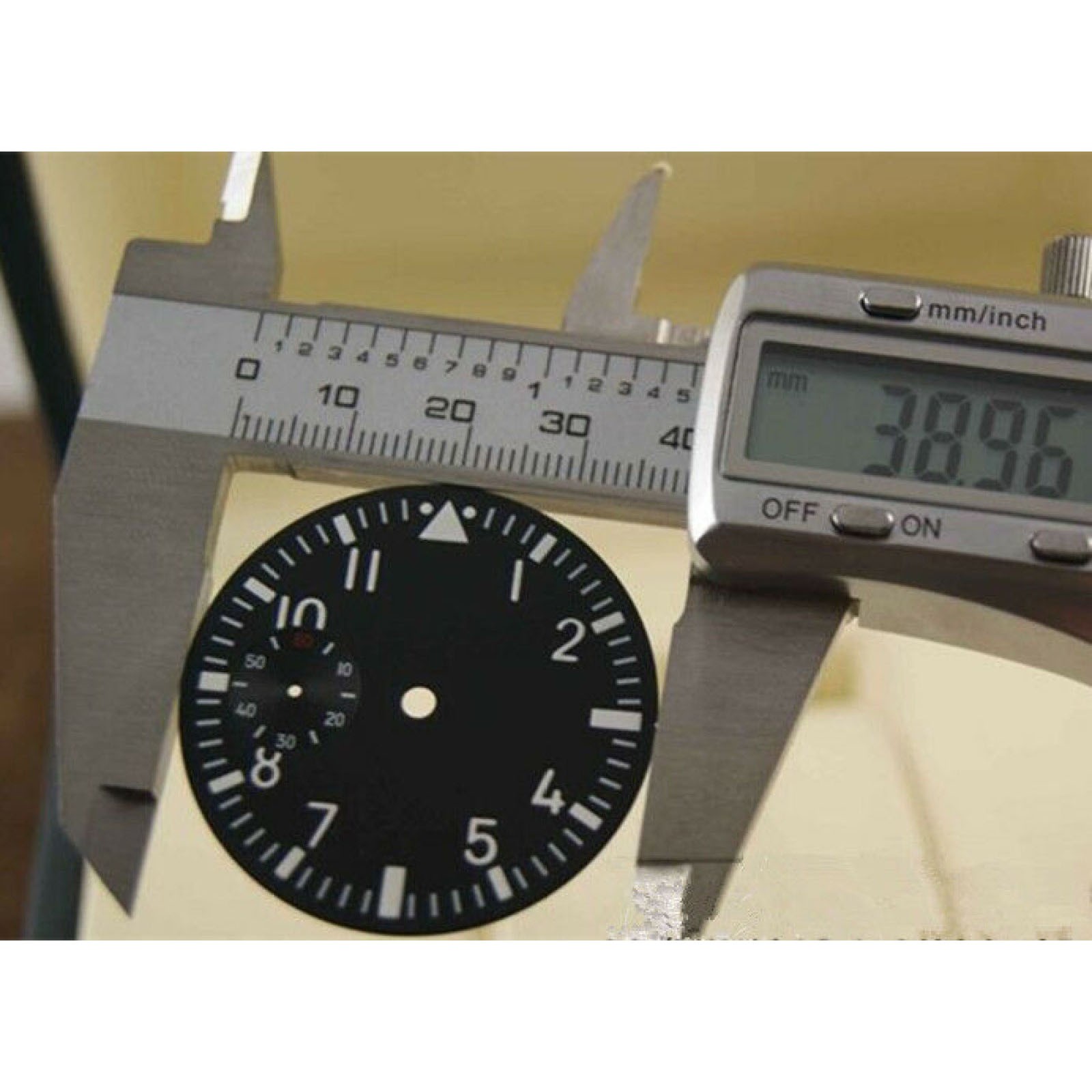 28.9mm Green Luminous Watch Dial Face+Hands For Seagull ST3600 ETA 6497 Movement