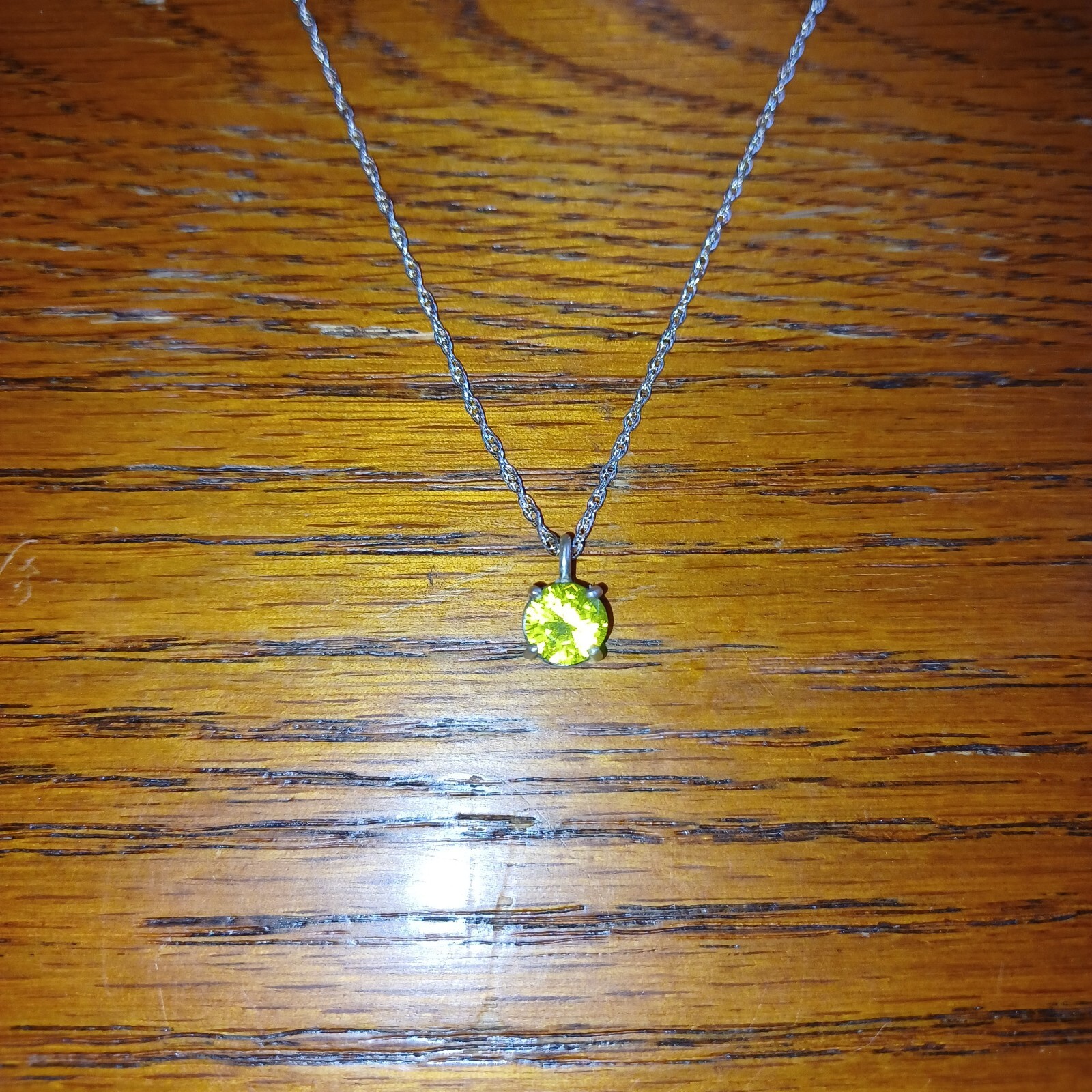 Handmade YAG Yttrium Aluminum Garnet Pendant – Sterling Silver – 18” Chain