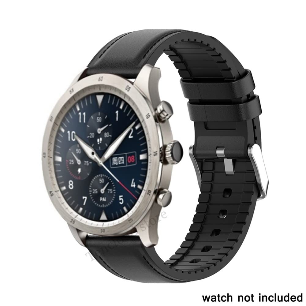 2 Pack Wrist Strap for Withings ScanWatch 42mm/Horizon, 18 millimeters, Black
