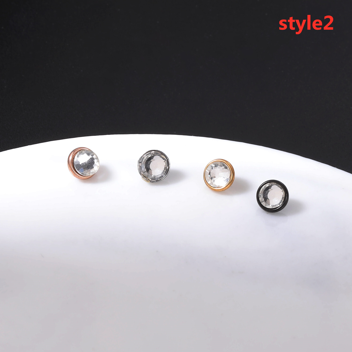 16G Micro Dermal Piercing CZ Dermal Anchor Stainless Steel Skin Diver Piercing