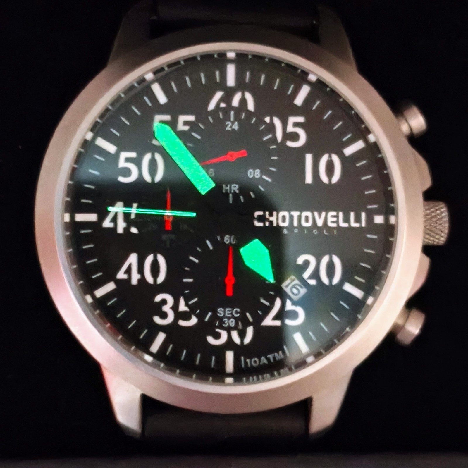 Chotovelli Aviator qtz watch