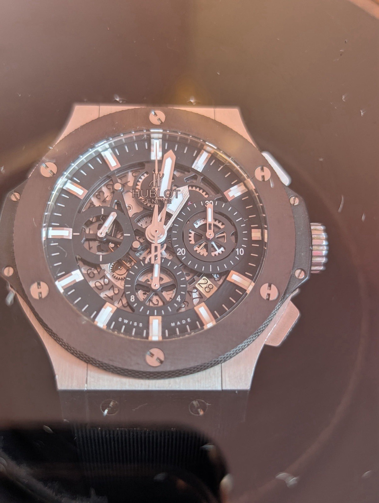 Hublot Big Bang Aero Bang 44MM 311.SM.1170.RX Skeleton Dial Rubber Strap