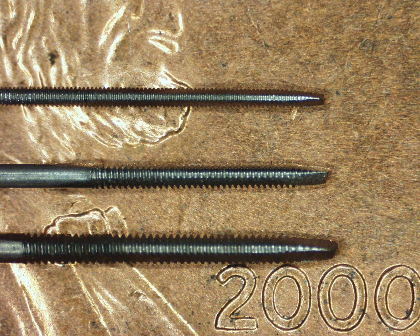 Elgin watch taps, choose size, NOS for Elgin and other screws, buy 3 FREE ship
