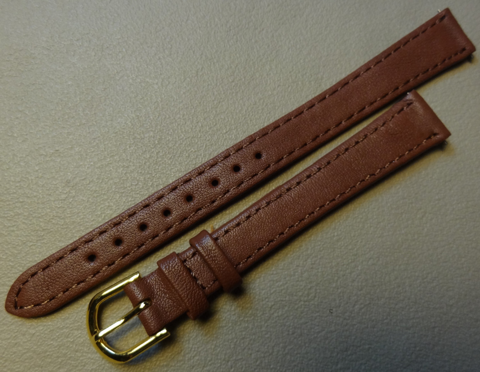 Ladies Womens Timex Brown Genuine Leather Calf 13mm LONG Watch Band Strap EZ Pin