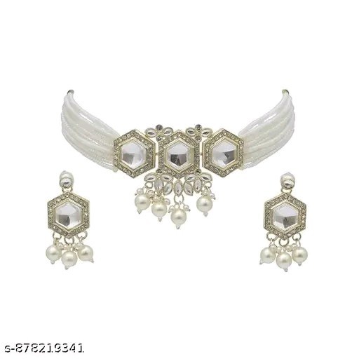 Indian Bollywood Designer Gold Plated Necklace Earring Jewellery Set