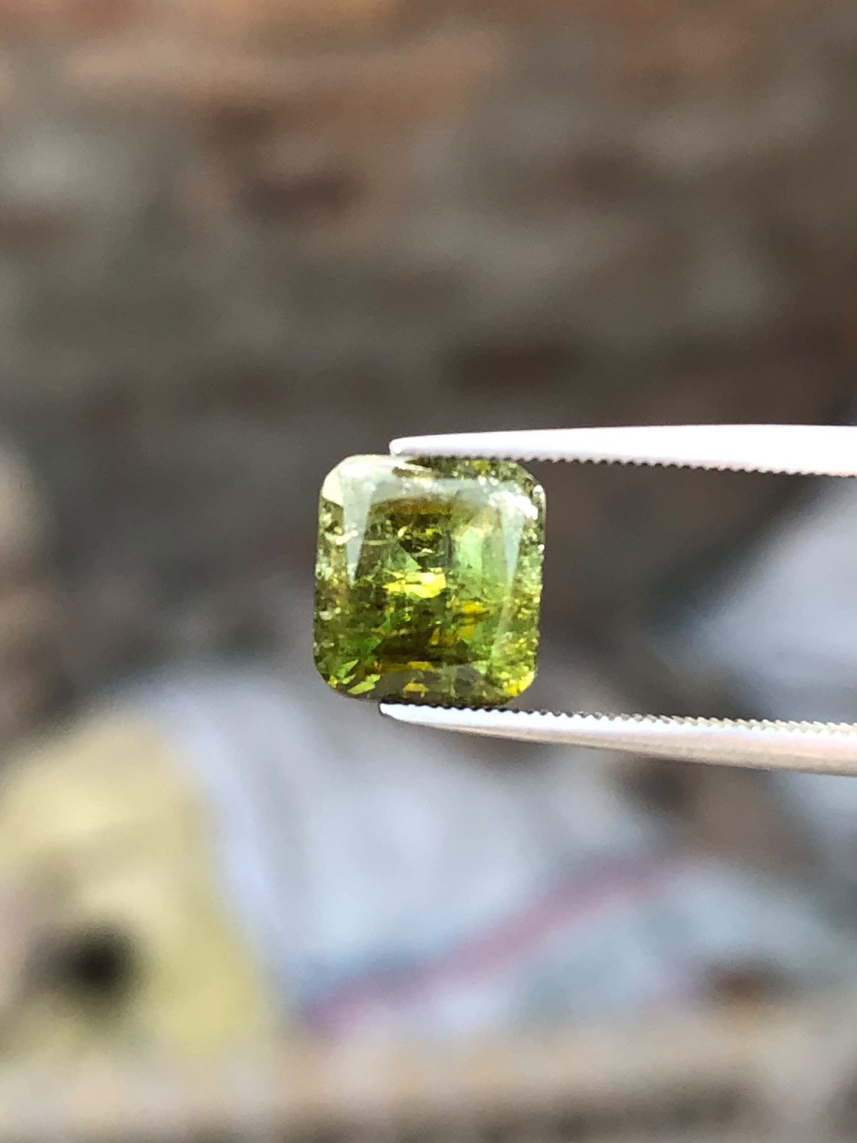 2.40ct natural green tourmaline loose gemstone size 7.60×7.0×5.75mm