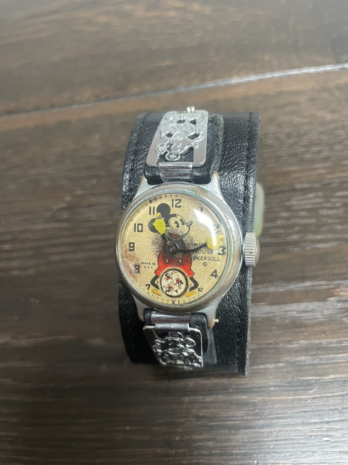Original 1930’s Ingersoll Mickey Mouse Wrist Watch – Working/For Restoration