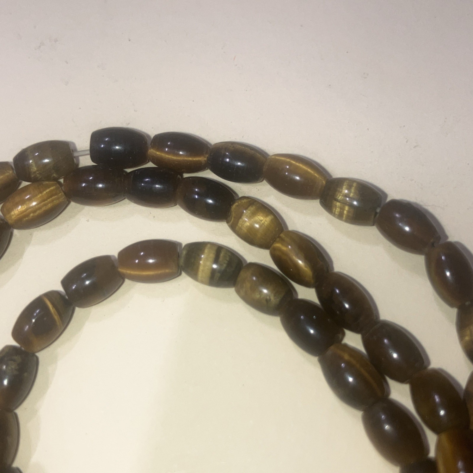 Tiger’s Eye Oval Beads 7mm Smooth Center-Drilled 1mm Hole Brown Black Gold