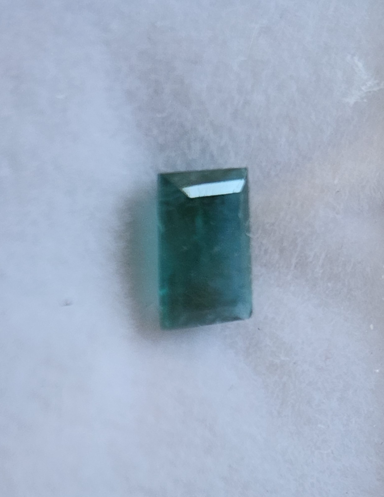Grandidierite Baguette Loose cut Gemstone – 7×5 mm 0.82 carats