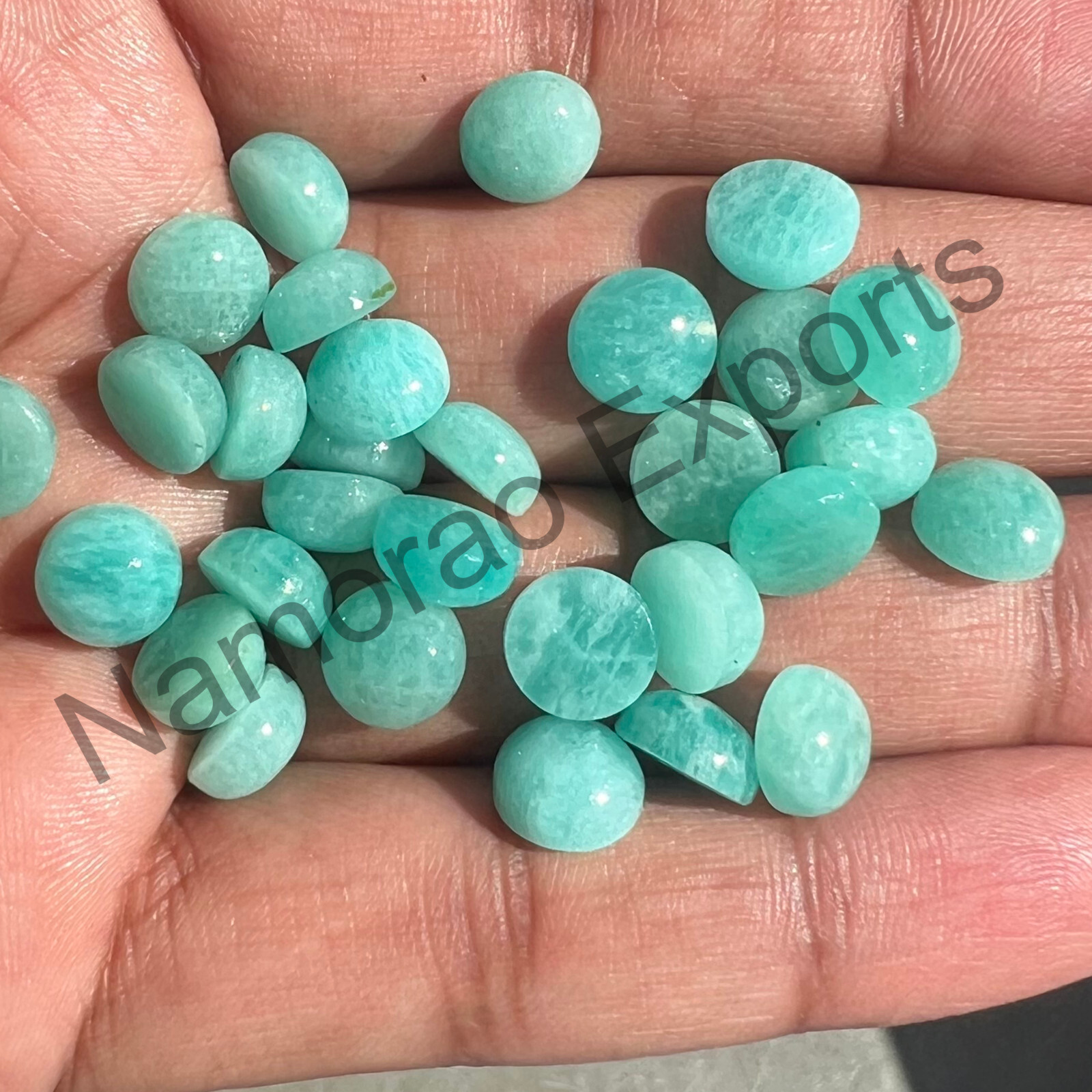 Natural Amazonite Round 4 mm to 20 mm Cabochon Loose Gemstone Lot