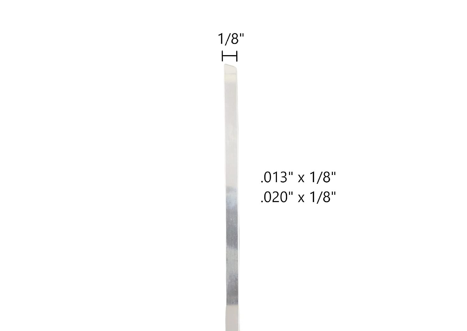 925 Sterling Silver Bezel Strip 1/8″ X 28 Ga (3.18 X 0.32Mm) 1FT | 928 Sterling
