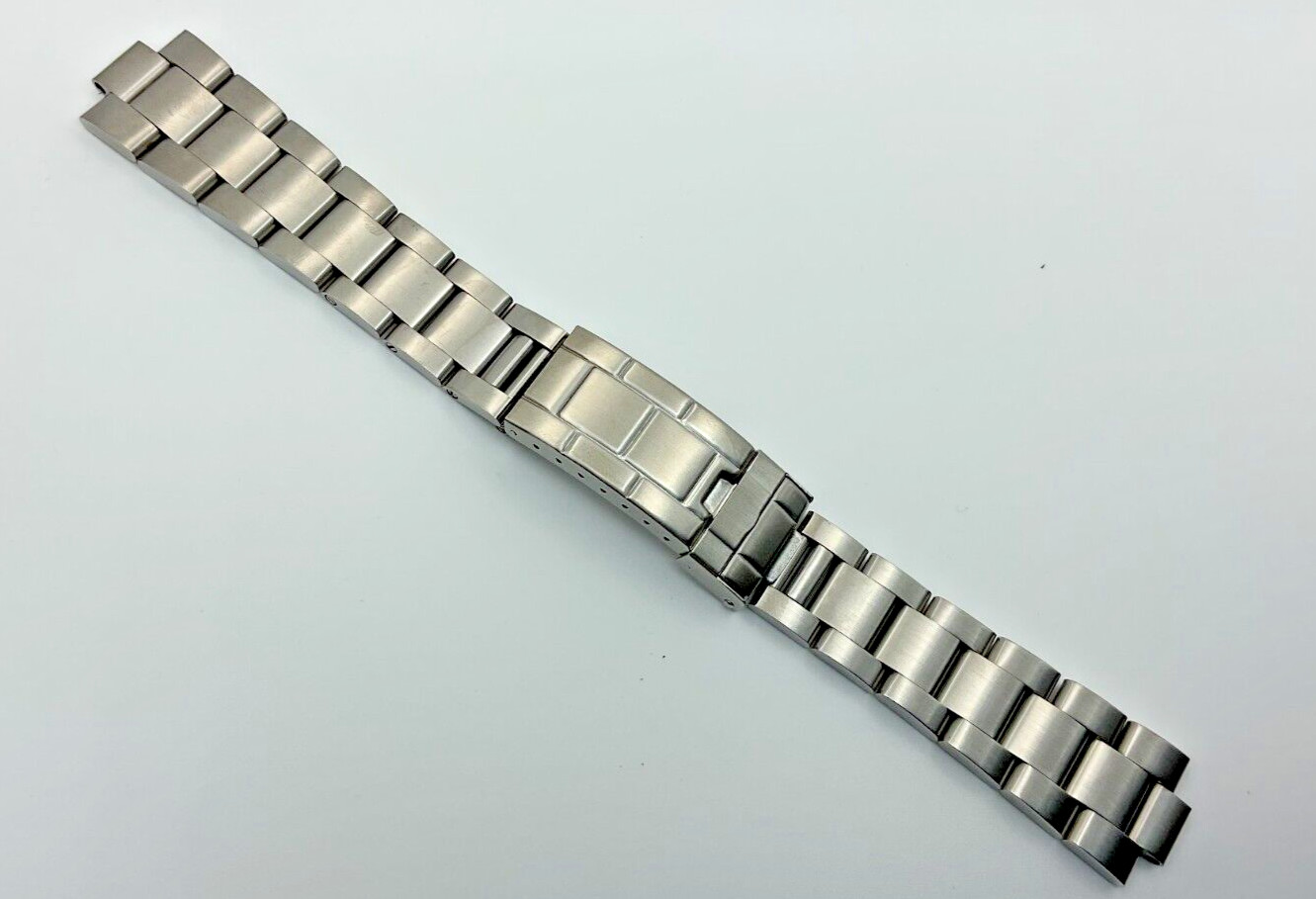 SOLID 20MM S/S OYSTER BAND BRACELET FOR 40MM ROLEX EXPLORER II 16570FLIP LOCK